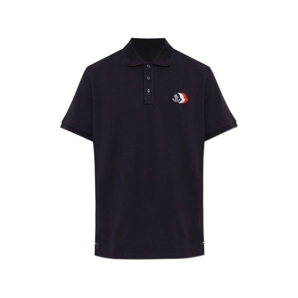 Moncler Blue Polo Shirts Men
